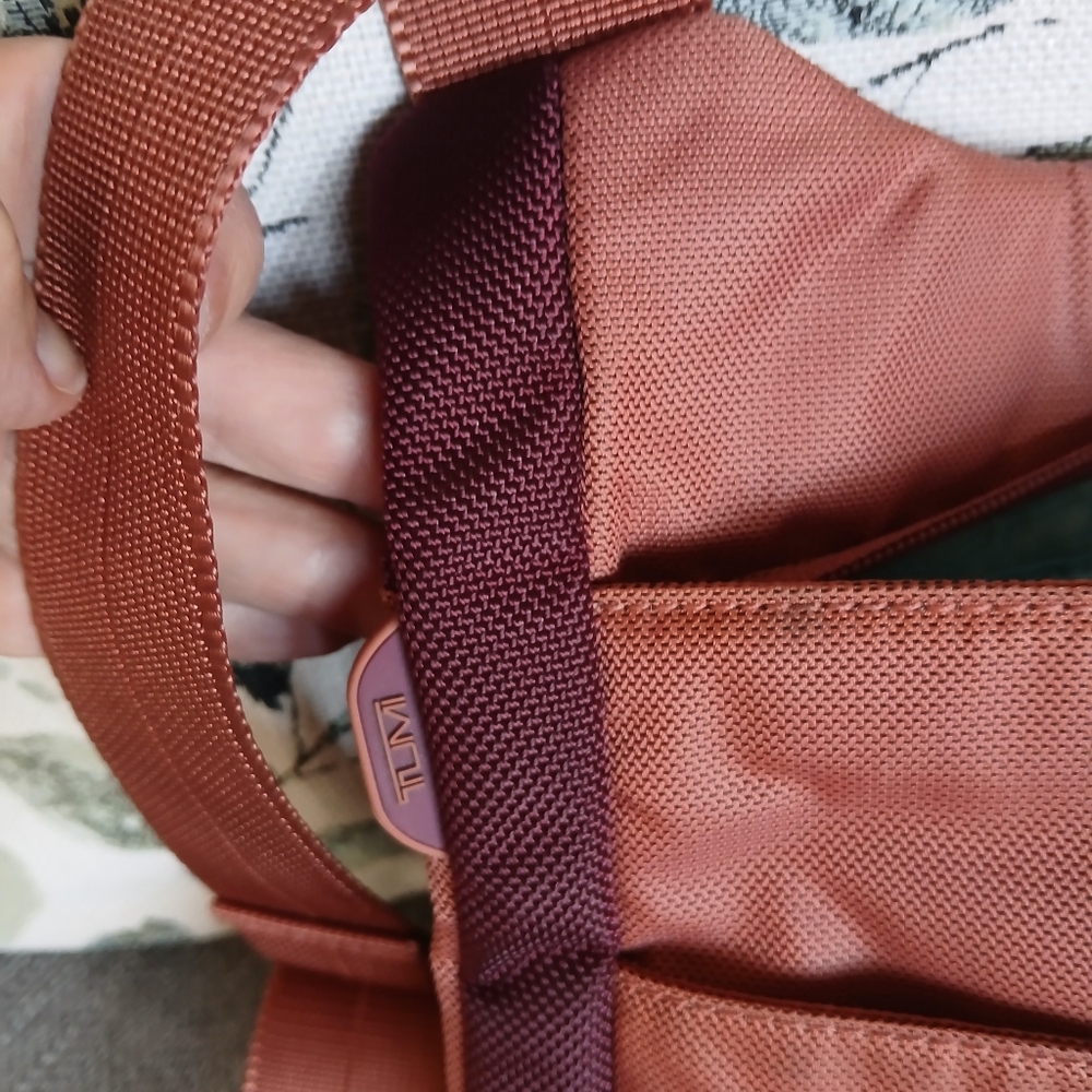 Tumi T-Tech Nylon McKenna Crossbody Bag in Burnt Orange. 5132CND - Picture 11 of 11